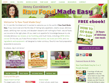 Tablet Screenshot of learnrawfood.com